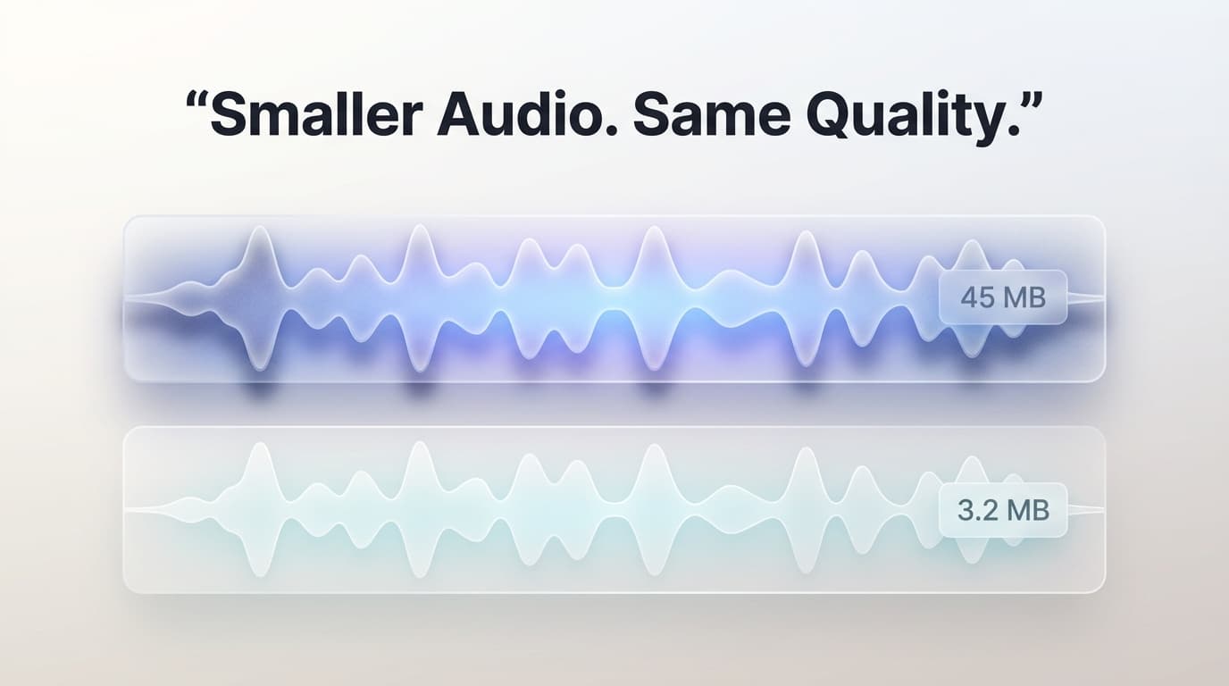 Audio Compressor Tool - Reduce audio file sizes